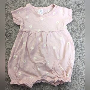 H&M one piece baby girls summer daisy flower romper